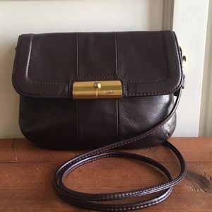Coach leather crossbody bag